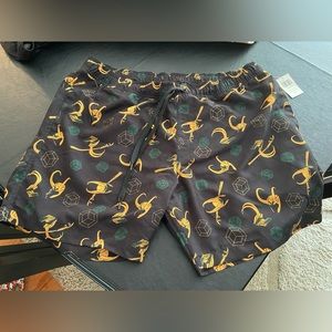 Her Universe Hot Topic Men’s Swim Trunks Loki Marvel Avengers size XL